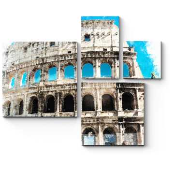 Модульная картина Солнечный Колизей, Рим