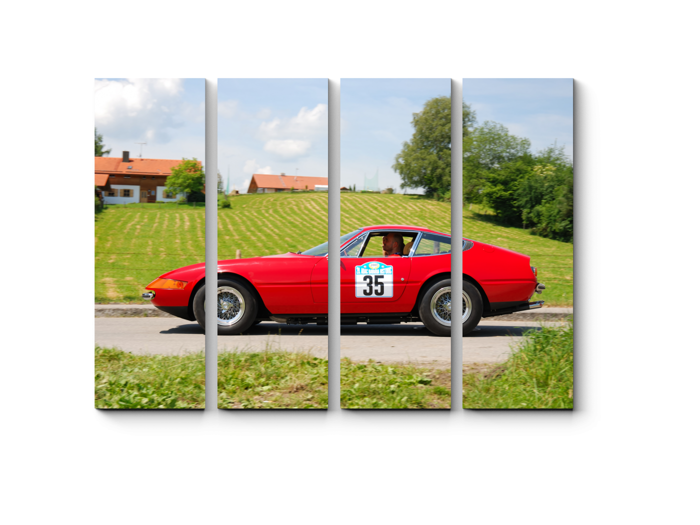 

Модульная картина Picsis, red ferrari (20x20)