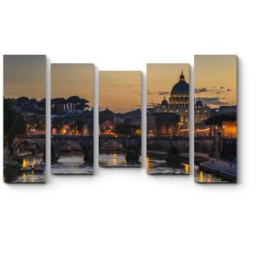 Модульная картина Ватикан на закате, Рим