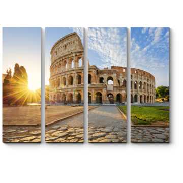 Модульная картина Колизей встречает новый день, Рим