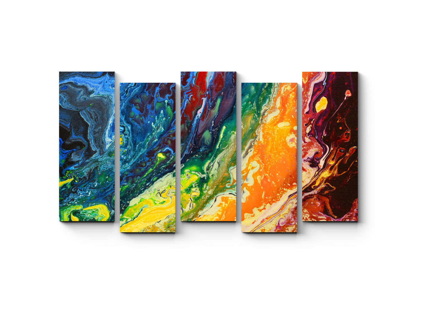 

Модульная картина Picsis, Ниспадающие потоки цвета (20x20)