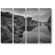 Модульная картина Каньон в черно-белых тонах