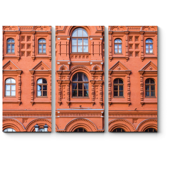 Модульная картина Классический фасад в русском стиле