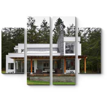 Модульная картина Современный дом