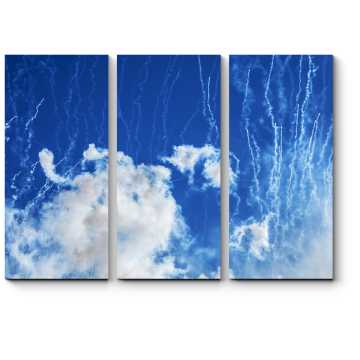 Модульная картина Летая в облаках