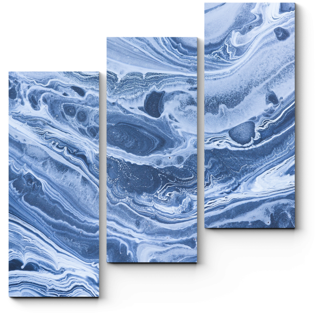 Модульная картина Акриловые волны