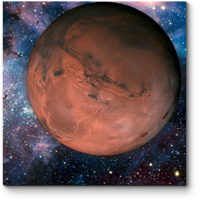Модульная картина Марс и Вселенная