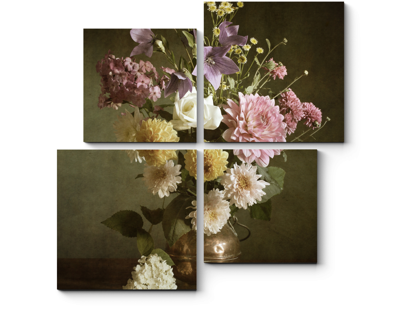 

Модульная картина Picsis, Ваза с георгинами (20x30)