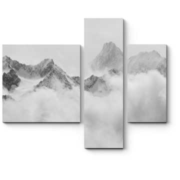 Модульная картина Облака в Альпах