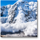 Сход снега в горах Кавказа