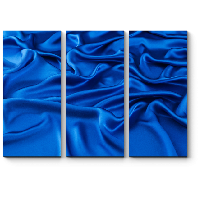 Модульная картина Синий шелк