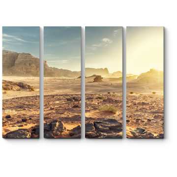 Модульная картина Освещенная солнцем пустыня