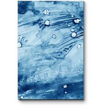 Модульная картина Брызги синей краски