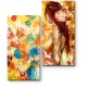Модульная картина Леди с цветком волосах