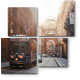 Модульная картина Миланский трамвай