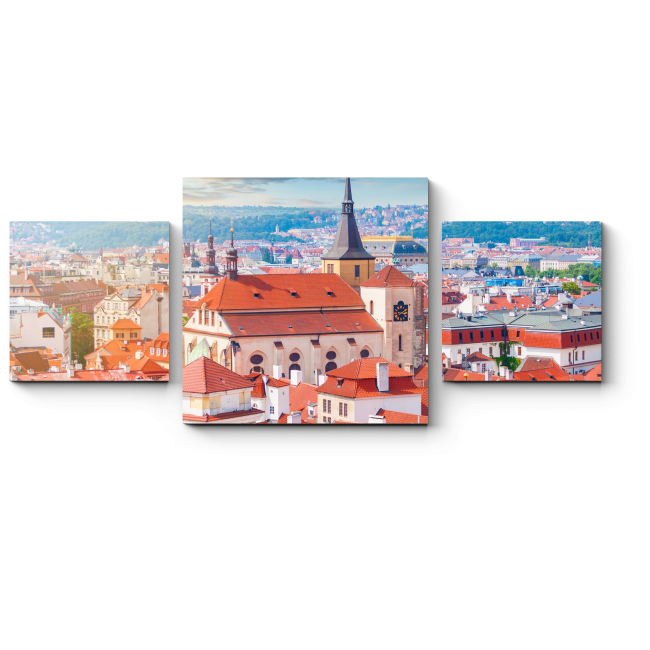 Модульная картина Панорама Праги