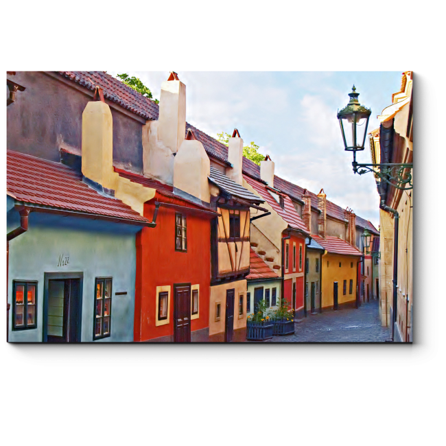 Модульная картина Живописные улочки Праги