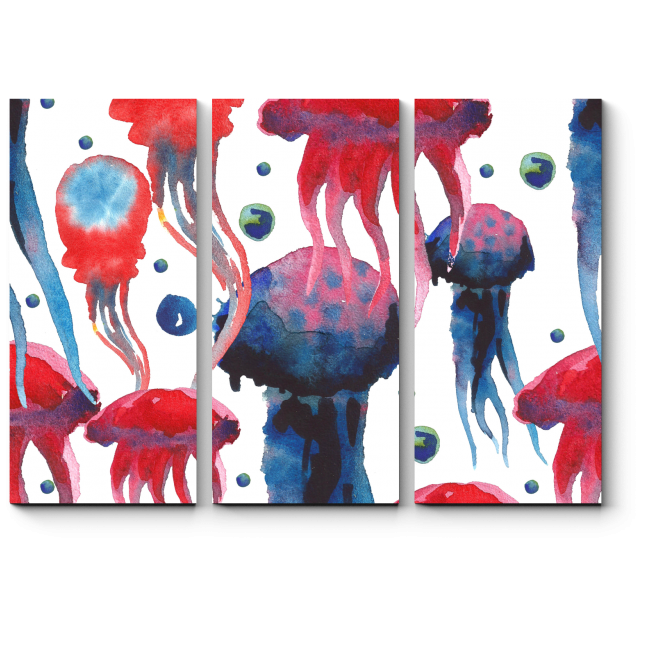 Модульная картина Краски подводного мира