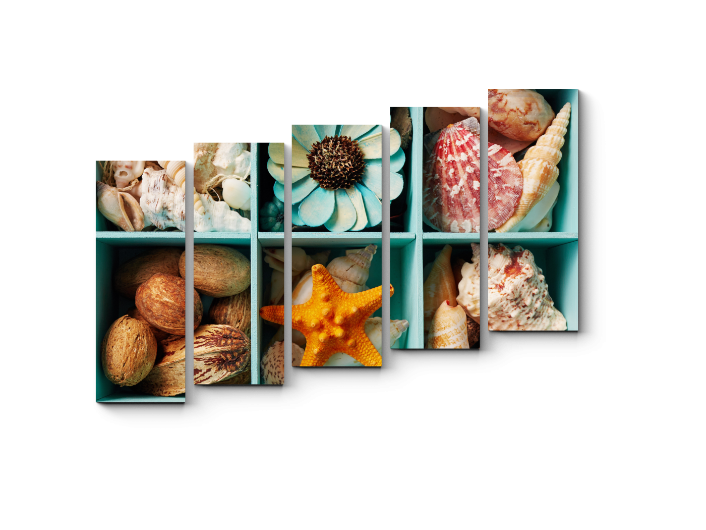 

Модульная картина Picsis, Коробочка с морскими сокровищами (20x20)
