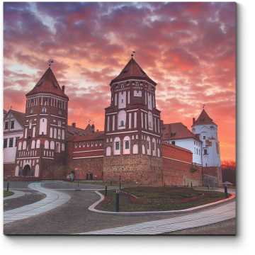 Модульная картина Мирский замок в Беларуси 