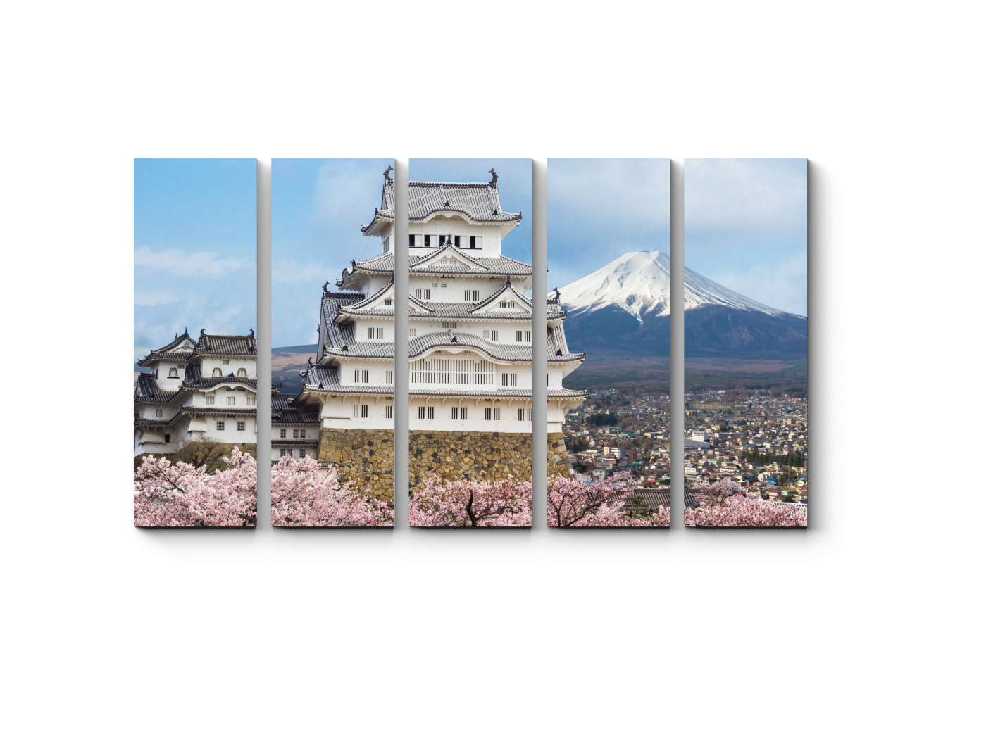 

Модульная картина Picsis, Himeji Castle and full cherry blossom (20x20)