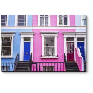 Модульная картина Красочные дома в Ноттинг-Хилл