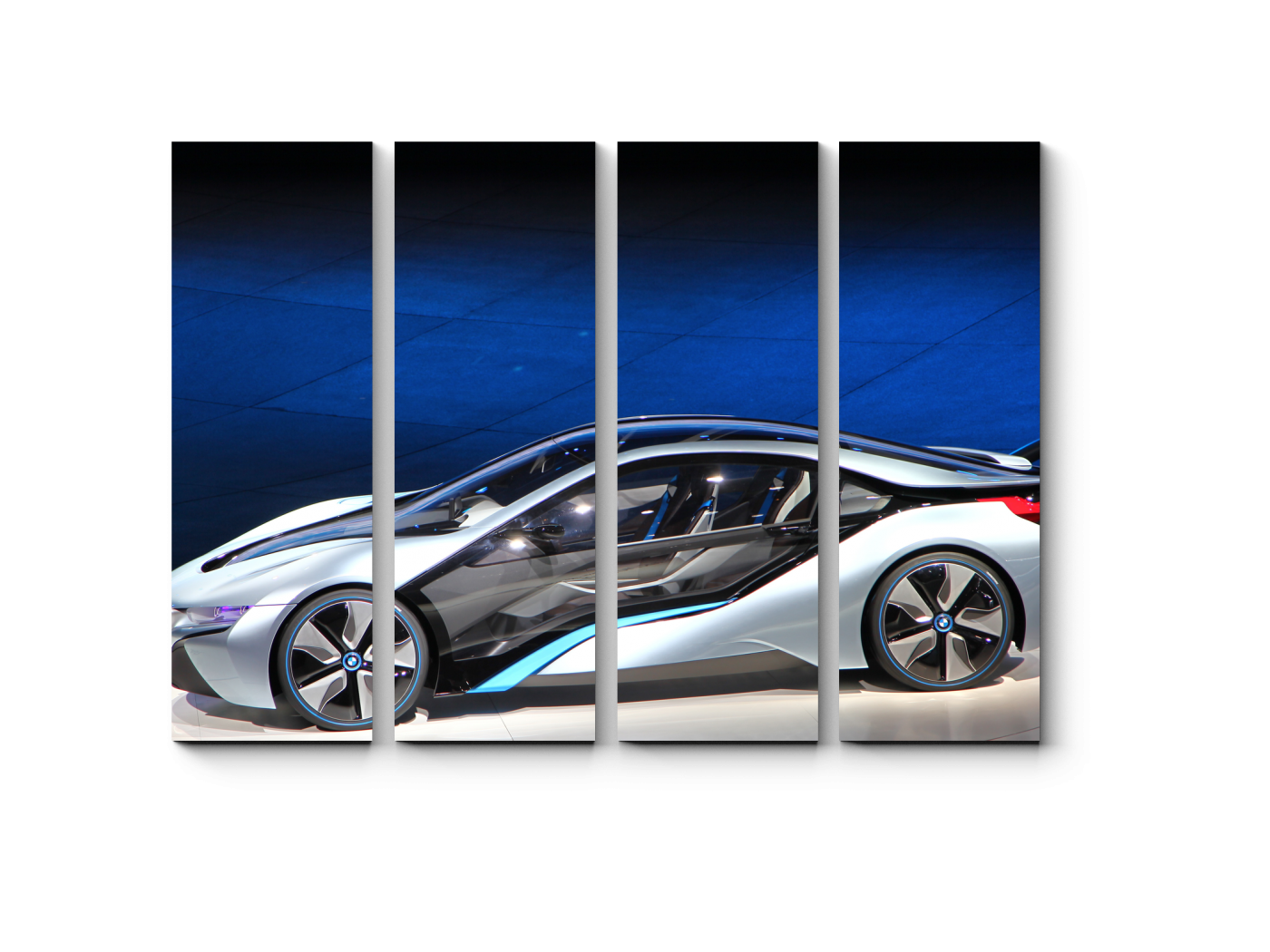 

Модульная картина Picsis, Электронный концепт-кар BMW i8 (70x30)