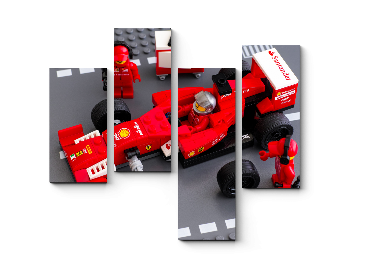 

Модульная картина Picsis, Lego команда Ferrari F14 T гоночный автомобиль (20x20)