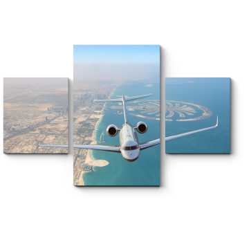 Модульная картина Пролетая над Дубаем