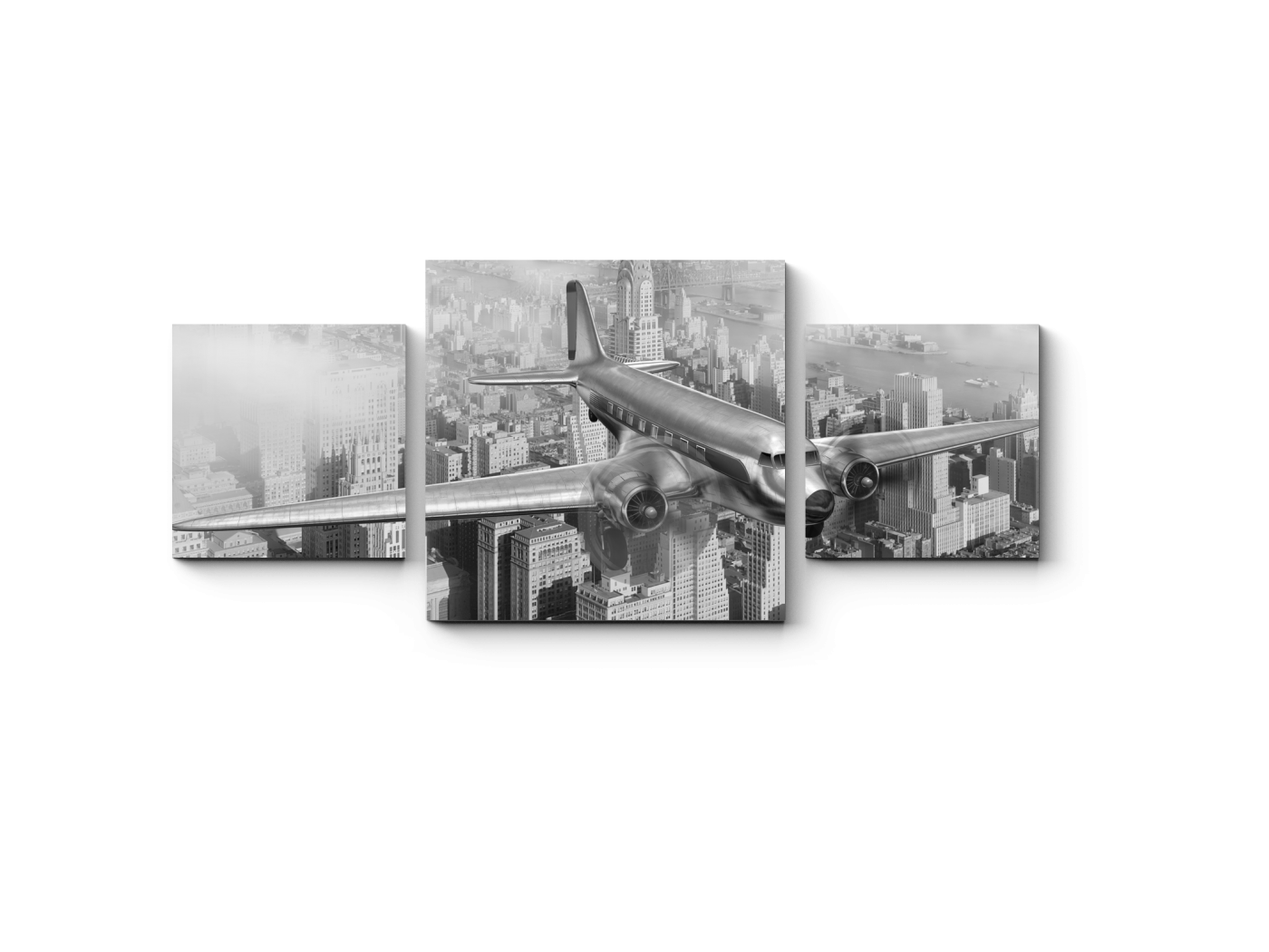 

Модульная картина Picsis, Дуглас DC-3 над Нью-Йорком (20x20)