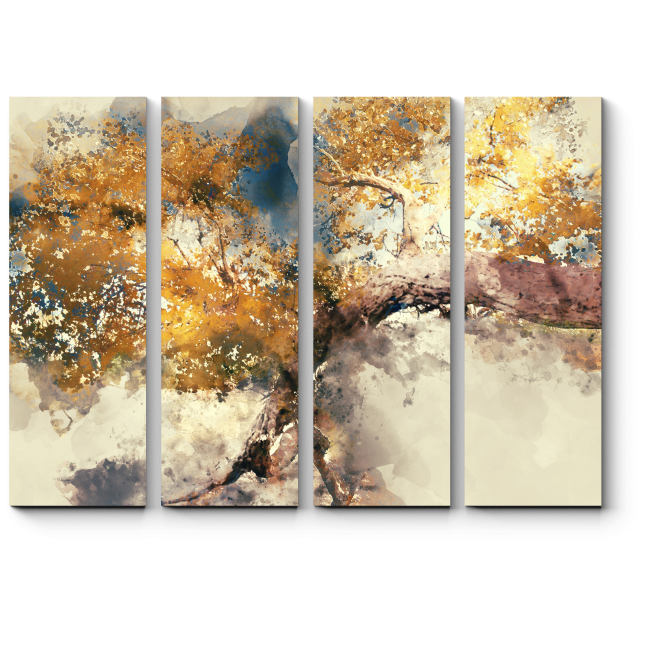 Модульная картина Осеннее дерево