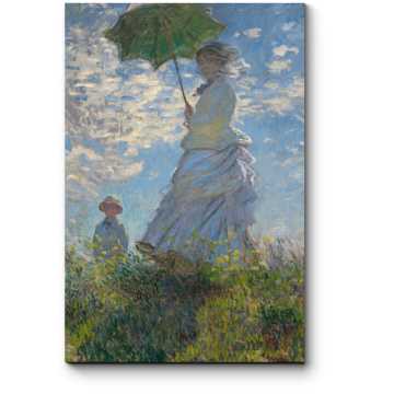Модульная картина Женщина с зонтиком