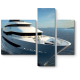 Модульная картина Яхта на морских просторах 