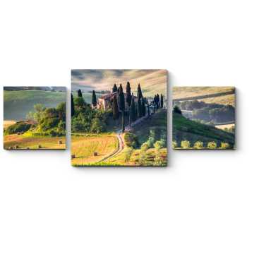 Модульная картина Тоскана, панорамный пейзаж