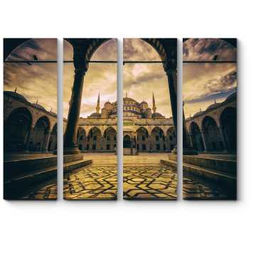 Модульная картина Мечеть в пасмурную погоду