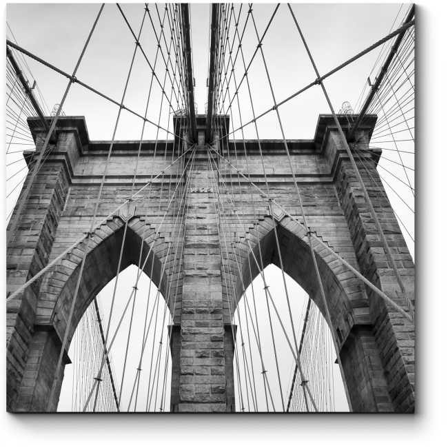 Модульная картина Строгость цвета, Бруклинский мост 