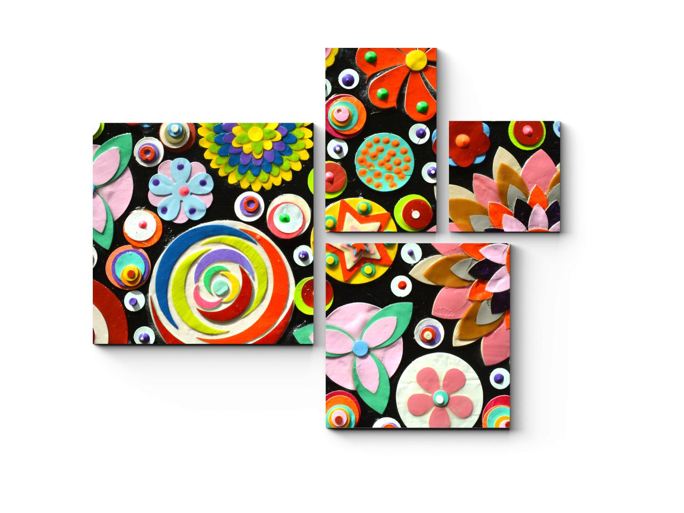 

Модульная картина Picsis, Цветочное вдохновение (20x20)