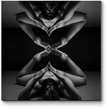 Модульная картина Йога в деле