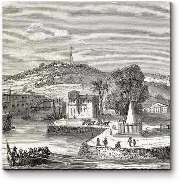 Модульная картина Сингапур в 1857 году