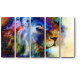 Модульная картина Космический лев