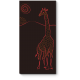 Модульная картина Силуэт жирафа