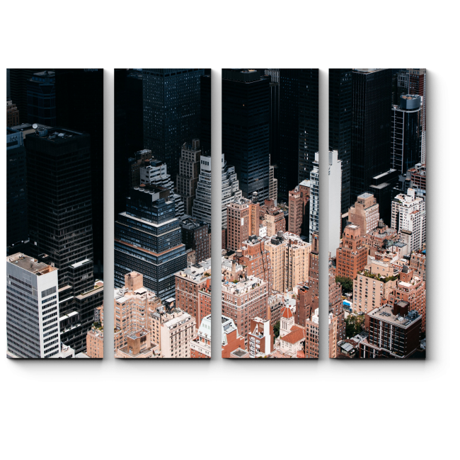 Модульная картина Разные стороны Нью-Йорка