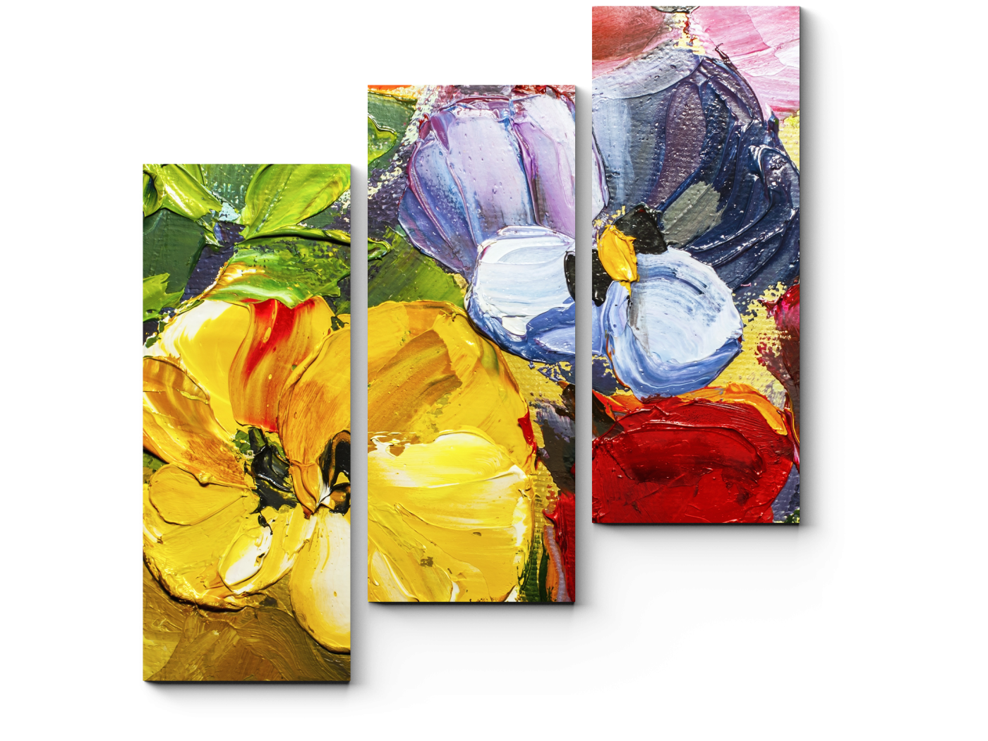 

Модульная картина Picsis, Яркие тропические цветы (20x20)