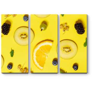 Модульная картина Солнечные фрукты
