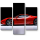 Модульная картина Ferrari 458 красная