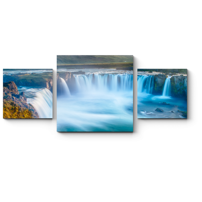 Модульная картина Годафосс — водопад в Исландии