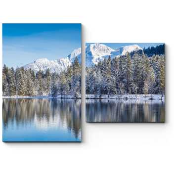 Модульная картина Красота горного озера