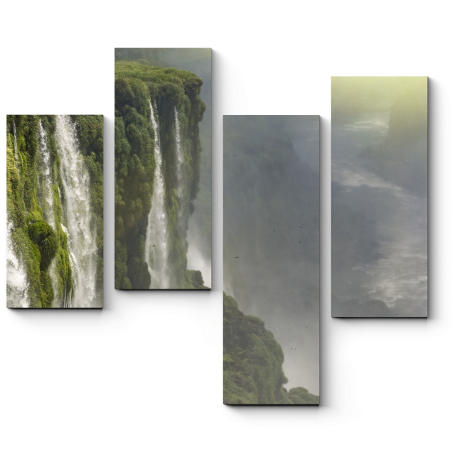 Модульная картина Мохнатый водопад