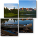 Модульная картина Спокойное озеро в Колорадо