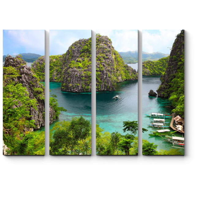 Модульная картина Острова на Филиппинах